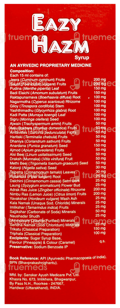 Eazyhazm Syrup 200Ml